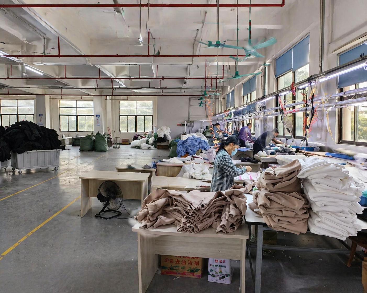 Garment processing at Hongxiang Apparel